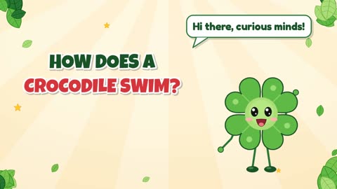 How does a crocodile swim?