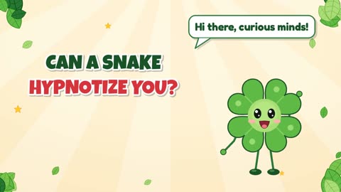 Can a snake hypnotize you?