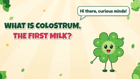 What is colostrum, the first milk?