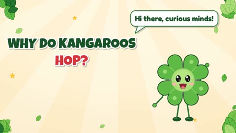 Why do kangaroos hop?