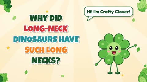 Reach for the Sky! Why Long Necks on Some Dinosaurs?