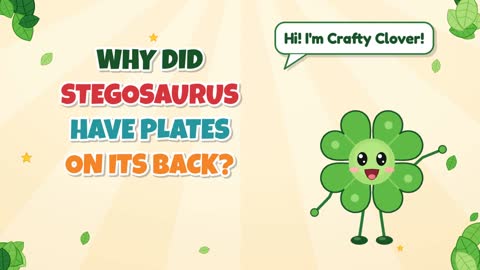 Plates on Its Back? Why Did Stegosaurus Have Them?
