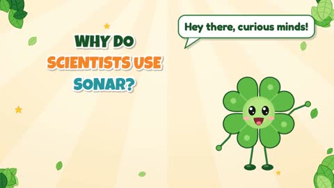 Why Do Scientists Use Sonar?