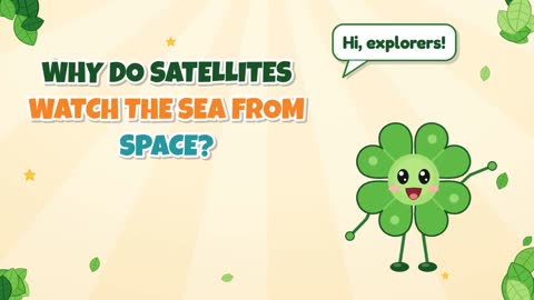Why Do Satellites Watch the Sea From Space?