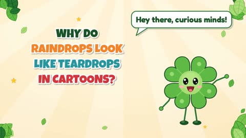 Why Do Raindrops Look Like Teardrops in Cartoons?