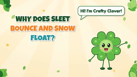 Why Does Sleet Bounce and Snow Float?