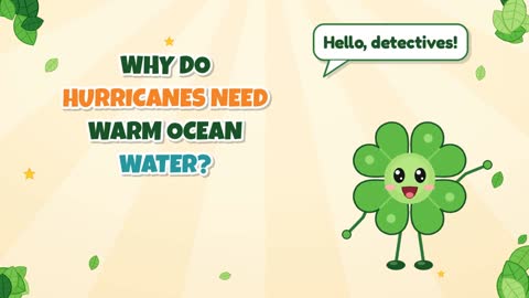 Why Do Hurricanes Need Warm Ocean Water?