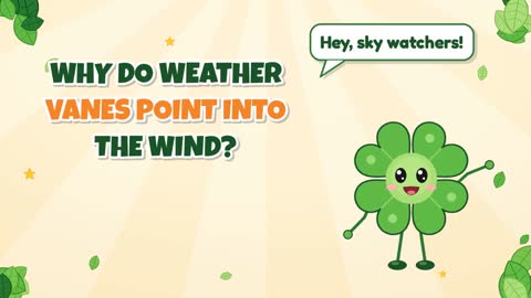 Why Do Weather Vanes Point Into the Wind?