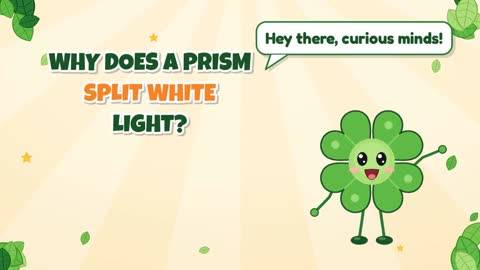 Why Does a Prism Split White Light?
