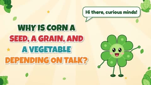 Why Is Corn a Seed, a Grain, and a Vegetable Depending on Talk?