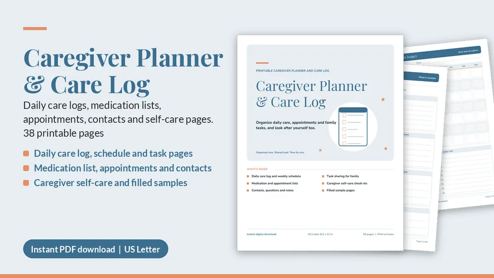 Cover of Caregiver Planner & Care Log