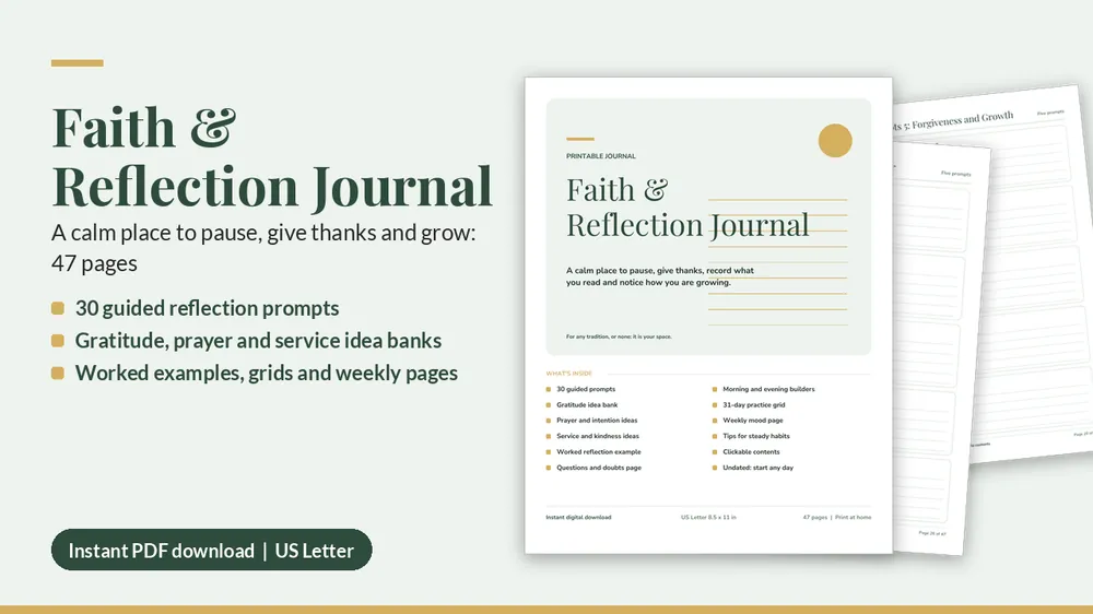Cover of Faith & Reflection Journal