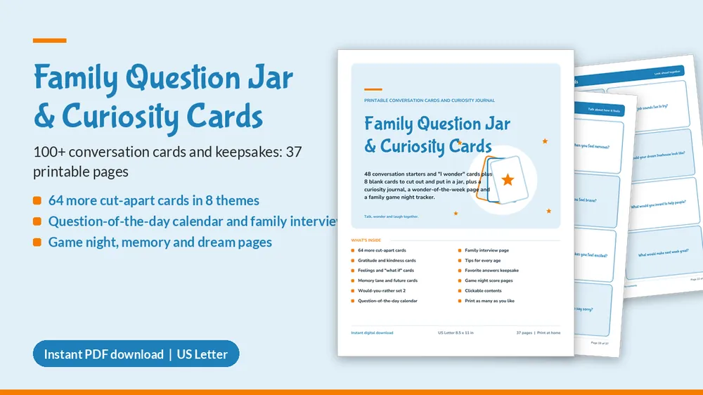 Cover of Family Question Jar & Curiosity Cards