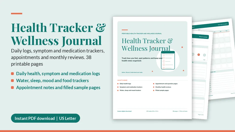 Cover of Health Tracker & Wellness Journal