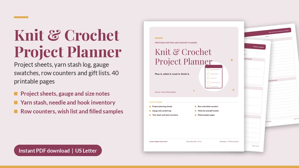 Cover of Knit & Crochet Project Planner