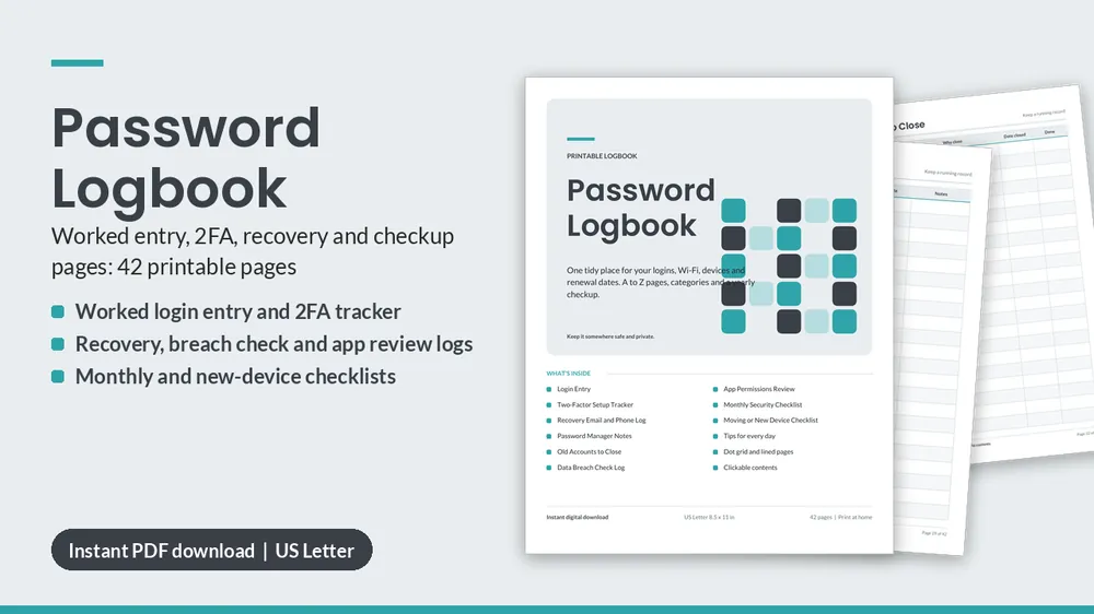 Cover of Password Logbook
