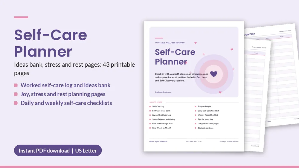 Cover of Self-Care Planner
