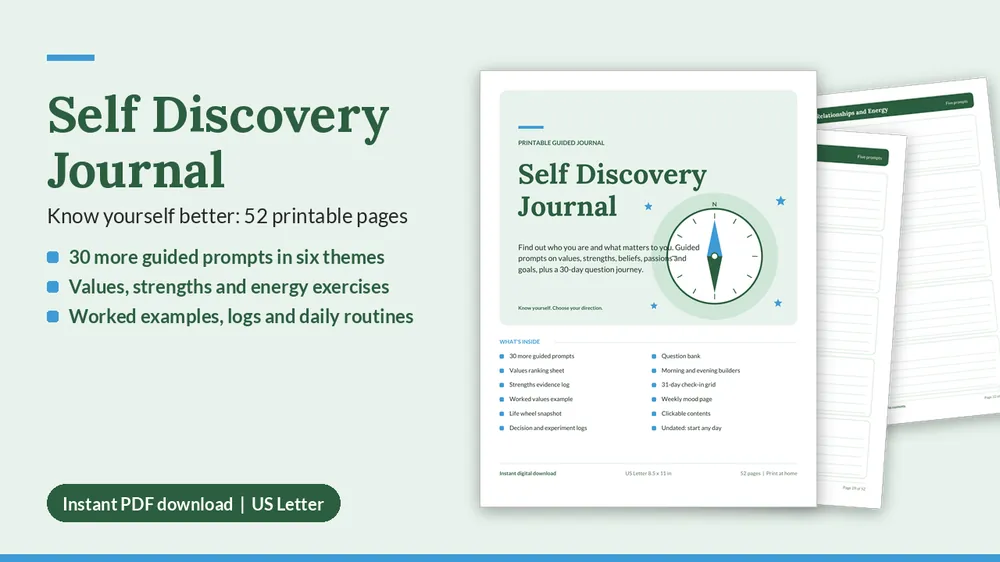 Cover of Self Discovery Journal