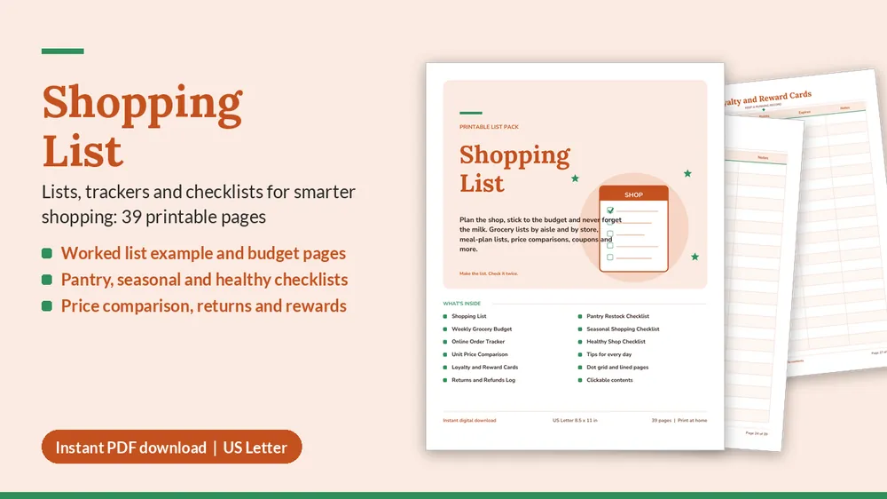 Cover of Shopping List