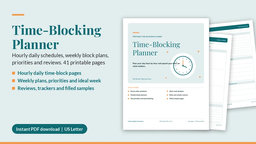 Cover of Time-Blocking Planner