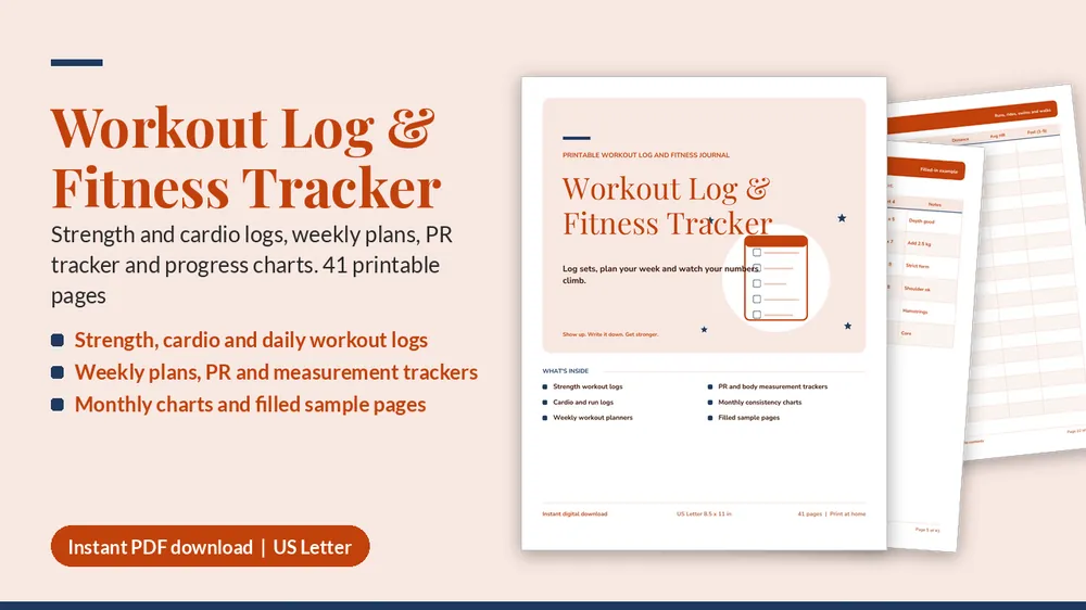 Cover of Workout Log & Fitness Tracker