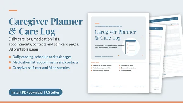 Cover of Caregiver Planner & Care Log