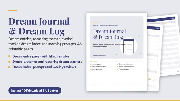 Cover of Dream Journal & Dream Log