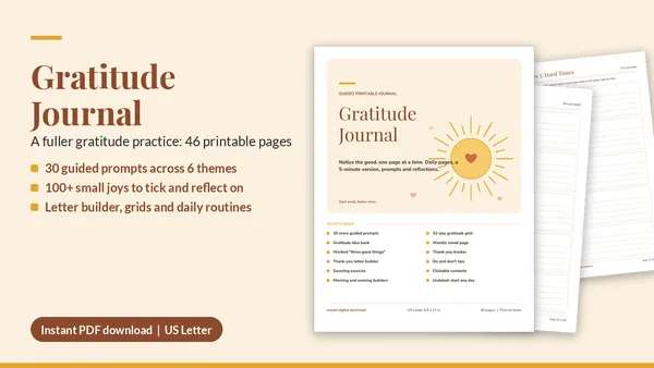 Cover of Gratitude Journal