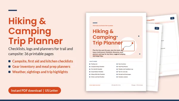 Cover of Hiking & Camping Trip Planner