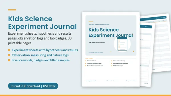 Cover of Kids Science Experiment Journal