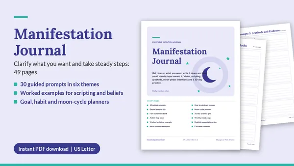Cover of Manifestation Journal