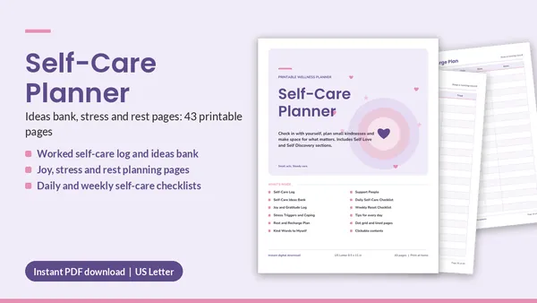 Cover of Self-Care Planner